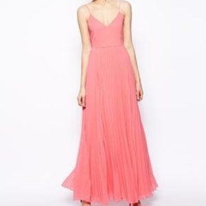 ASOS - Hot Pink Pleated Maxi
